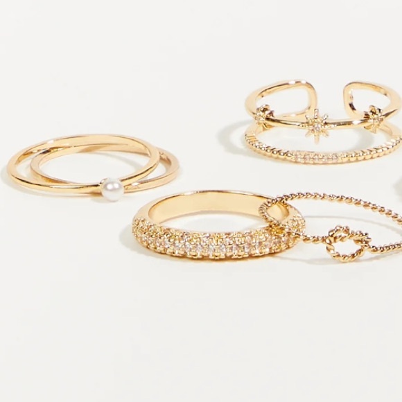 NWT Altar’d State Glitzy Ring 6 Pack - Picture 4 of 4